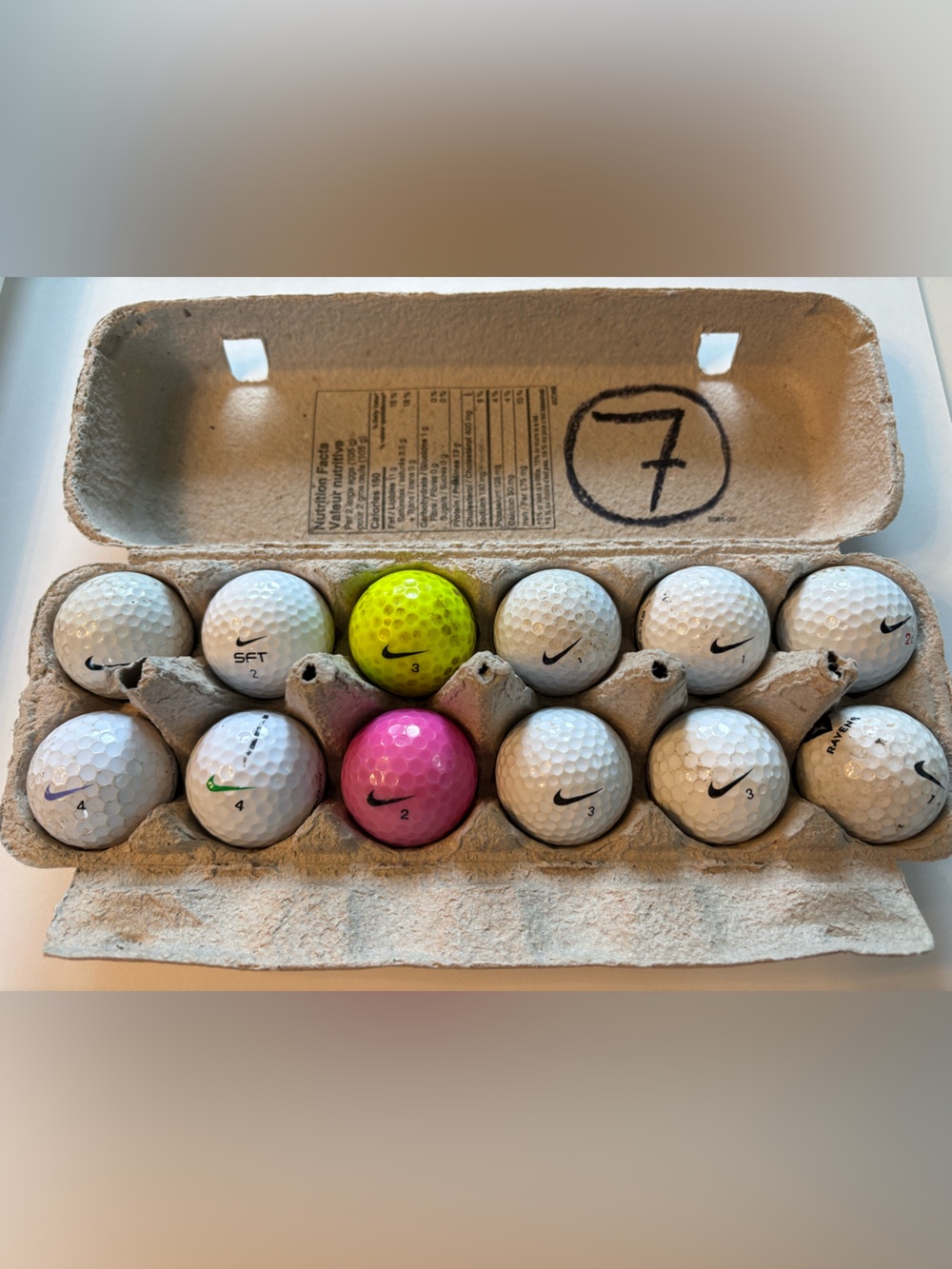 Used NIKE Golf  Balls.   7️⃣